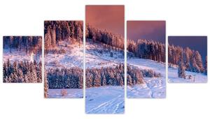 Obraz zimowego krajobrazu (125x70 cm)