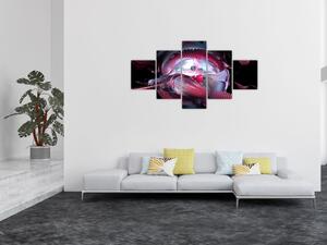 Obraz - Abstrakcja, kosmiczne robaki (125x70 cm)