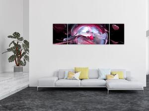 Obraz - Abstrakcja, kosmiczne robaki (170x50 cm)
