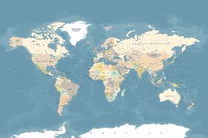 Obraz na korku stylowa vintage mapa świata