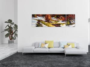 Obraz - Nadejście wiosny (170x50 cm)