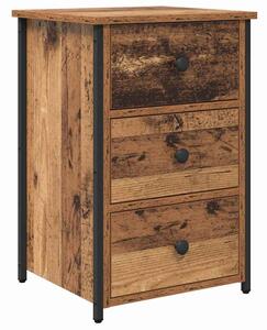 Szafka nocna brÄ zowy 40 x 36 x 60 cm lite drewno recyklingowe