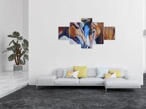 Obraz - Zakochane konie (125x70 cm)