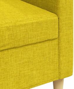 Sofa 3-osobowa, jasnoÅ¼Ã³Åta, 210 cm, tapicerowana tkaninÄ