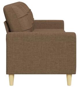 Sofa 3-osobowa, brÄ zowa, 210 cm, tapicerowana tkaninÄ
