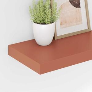 Nowoczesna półka Ścienna z materiału drewnopochodnego w kolorze czerwonym 40 x 23,5 x 4 cm