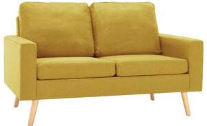 Sofa, 2-osobowa Å¼Ã³Åta, tapicerowana tkaninÄ