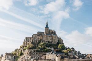 Samoprzylepna fototapeta zamek Mont-Saint-Michel