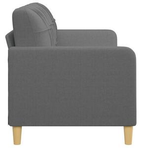 Sofa 3-osobowa, ciemnoszara, 180 cm, tapicerowana tkaninÄ