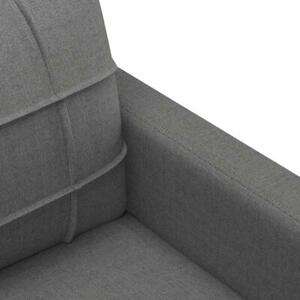 Sofa 3-osobowa, ciemnoszara, 180 cm, tapicerowana tkaninÄ