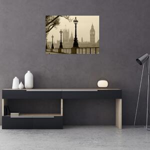 Obraz - Londyn we mgle, Anglia (70x50 cm)