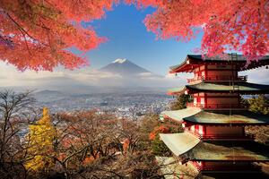 Fototapeta jesień w Japonii