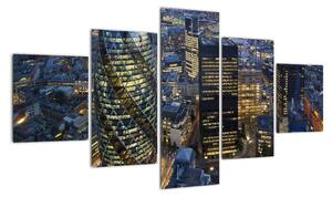 Obraz - Wieczorna panorama Londynu (125x70 cm)