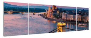 Obraz - Panorama miasta, Budapeszt, Węgry (170x50 cm)