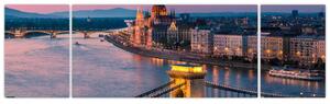 Obraz - Panorama miasta, Budapeszt, Węgry (170x50 cm)