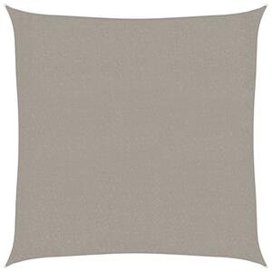 Żagiel przeciwsłoneczny, 160 g/m², jasnoszary, 2x2 m, hdpe