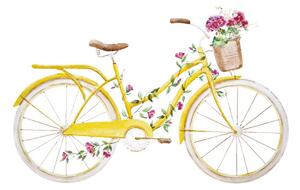 Samoprzylepna tapeta ilustracja rower retro