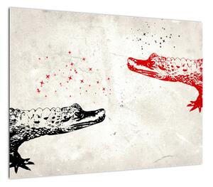 Obraz - Krokodyle (70x50 cm)
