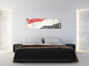 Obraz - Zebry (170x50 cm)