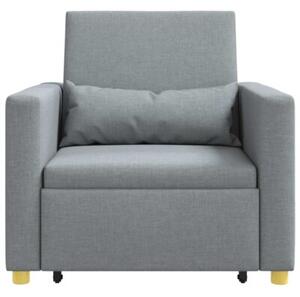 RozkÅadana sofa 3-w-1 w kolorze jasnoszarym z poduszkÄ lÄdÅºwiowÄ