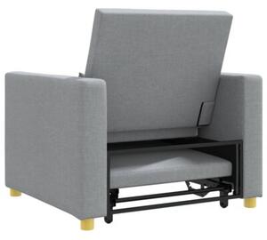 RozkÅadana sofa 3-w-1 w kolorze jasnoszarym z poduszkÄ lÄdÅºwiowÄ