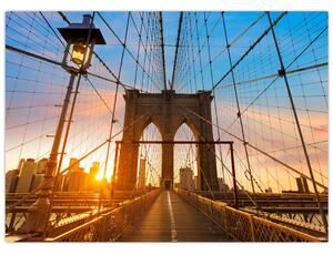 Obraz - Brooklyn Bridge, Manhattan, New York (70x50 cm)