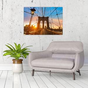 Obraz - Brooklyn Bridge, Manhattan, New York (70x50 cm)