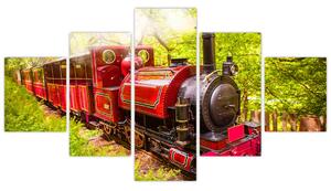 Obraz pociągu parowego (125x70 cm)