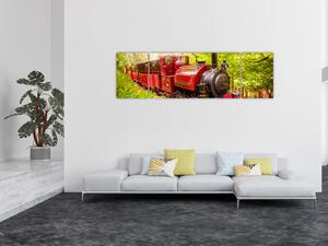 Obraz pociągu parowego (170x50 cm)