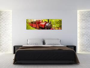 Obraz pociągu parowego (170x50 cm)