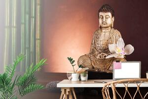 Samoprzylepna fototapeta medytujący Budda