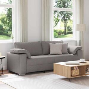 Sofa ciemnoszary 219 x 77 x 82 cm tkanina