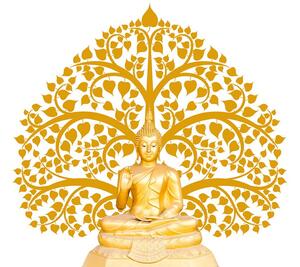 Samoprzylepna tapeta Budda z drzewem życia