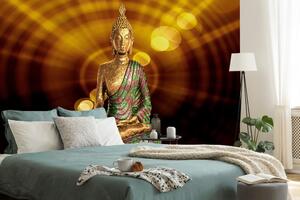 Tapeta Posąg Buddy z abstrakcyjnym tłem