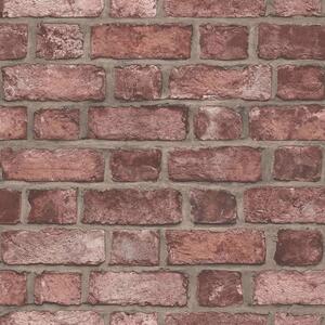 Homestyle Tapeta Brick Wall, czerwona