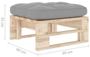 Ogrodowy stołek z palet, impregnowane drewno sosnowe