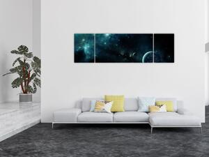 Obraz - Życie w kosmosie (170x50 cm)
