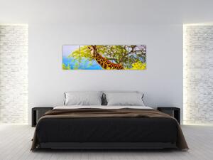 Obraz żyrafy w Afryce (170x50 cm)