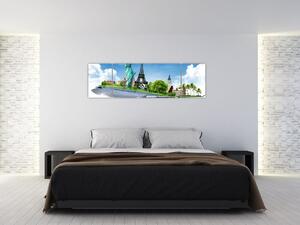 Obraz - Podróż dookoła świata (170x50 cm)
