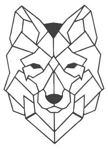 Homemania Dekoracja ścienna Wolf, 41x57 cm, stalowa, czarna