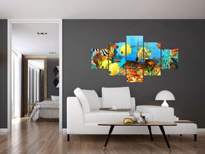 Obraz - Kolorowa rafa koralowa (125x70 cm)