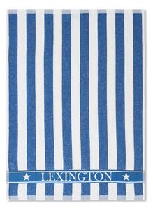 Ręcznik kuchenny Lexington Striped Logo Organic Blue/White