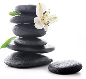 Obraz kamienie zen z lilią