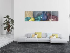 Obraz - Malowana martwa natura (170x50 cm)