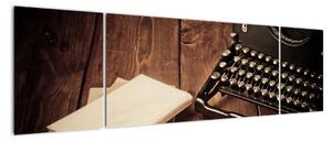 Obraz maszyny do pisania (170x50 cm)