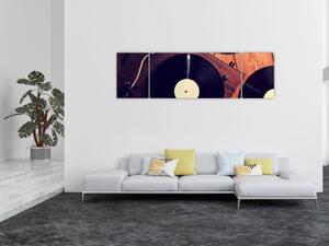 Obraz płyt gramofonowych (170x50 cm)