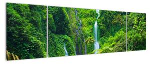 Obraz - Wodospady Madakaripura, Jawa Wschodnia, Indonezja (170x50 cm)