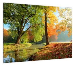 Obraz - Spokojny jesienny krajobraz (70x50 cm)