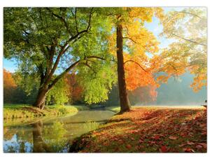 Obraz - Spokojny jesienny krajobraz (70x50 cm)