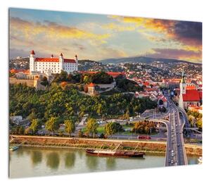 Obraz - Panorama Bratysławy, Słowacja (70x50 cm)
